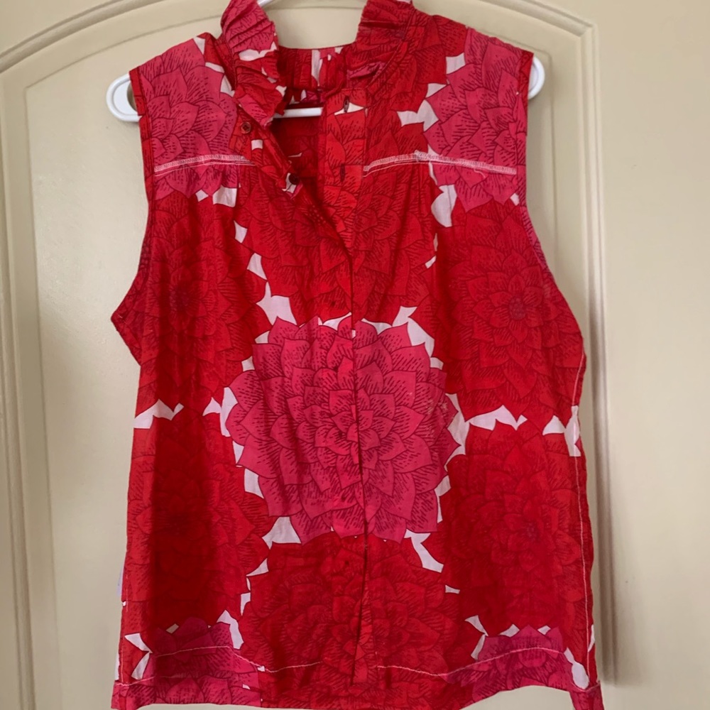 Ruffle neck Tory Burch blouse